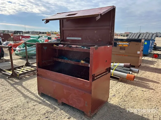 Assorted Electric Hand Tools and Job Site Box ( 60in x 50in x 30in)