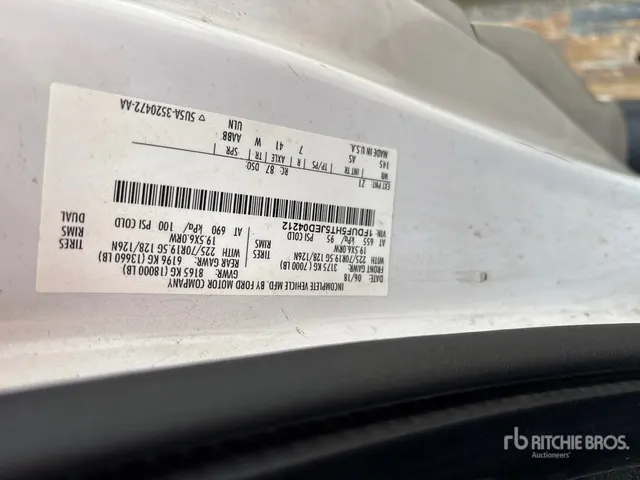 2018 Ford F-550 4x4 Bucket Truck