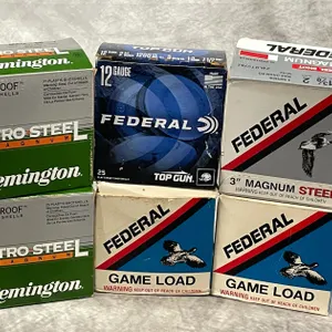 (6) Boxes of 12 Ga. Shells (Neenah, WI)
