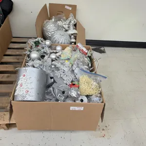 Lot of Silver Christmas Décor, etc.