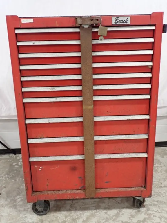 Red Beach Rolling Tool Cabinet