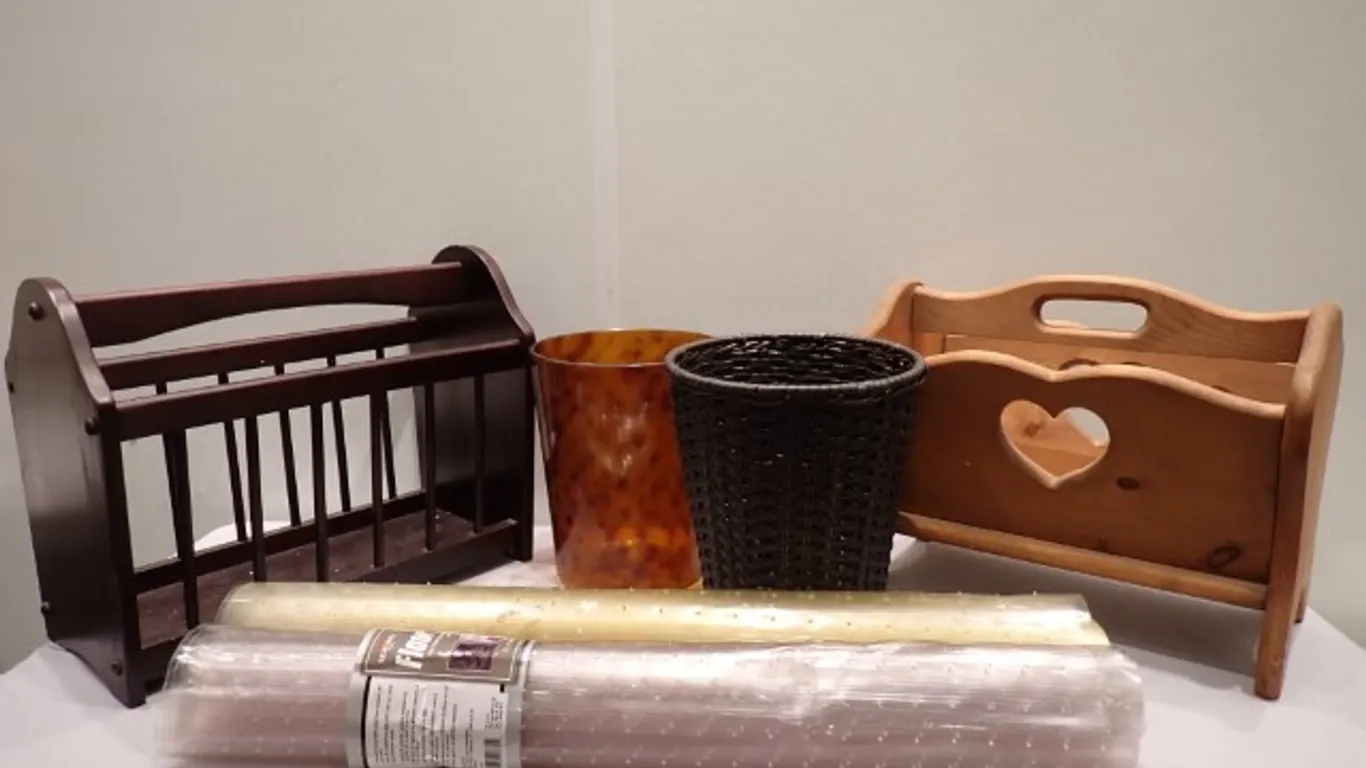 Wooden Magazine Racks and other household items