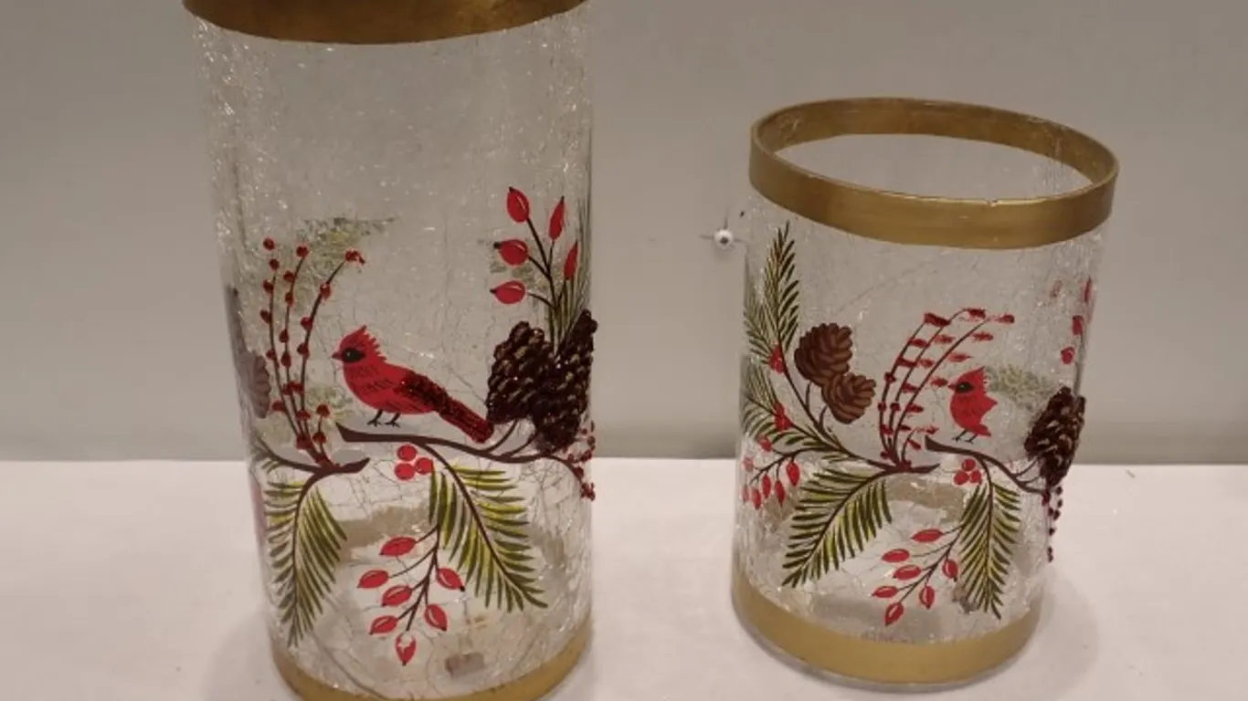 Holiday Hand-Painted Hurricanes