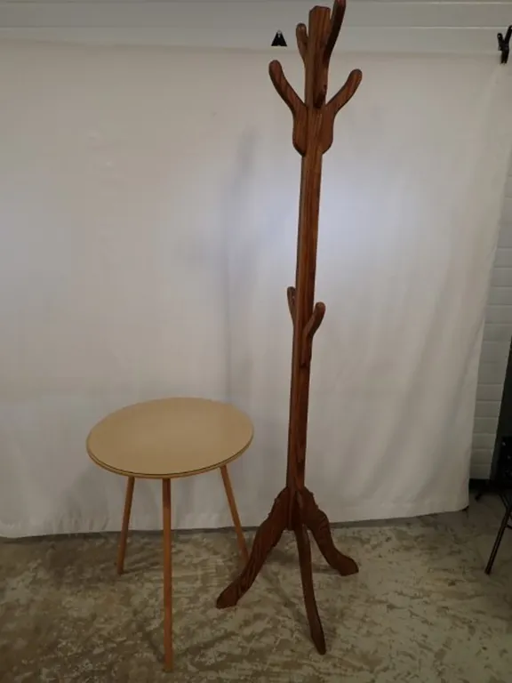 Accent Table & Coat Rack