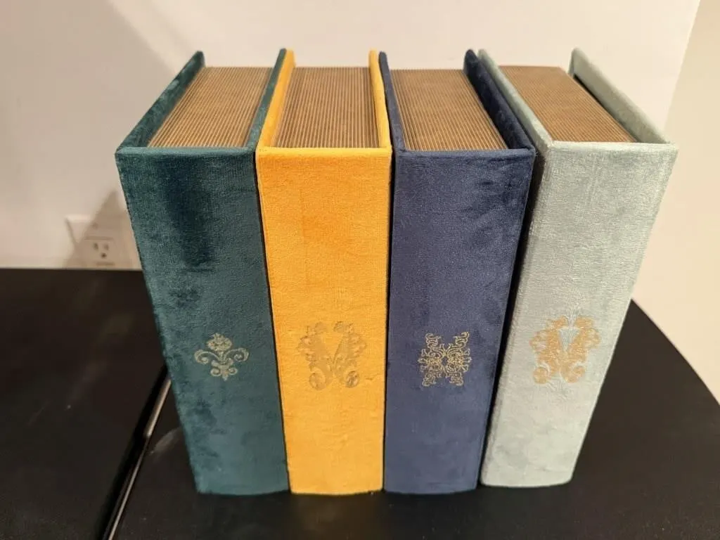 Book storage boxes (4)