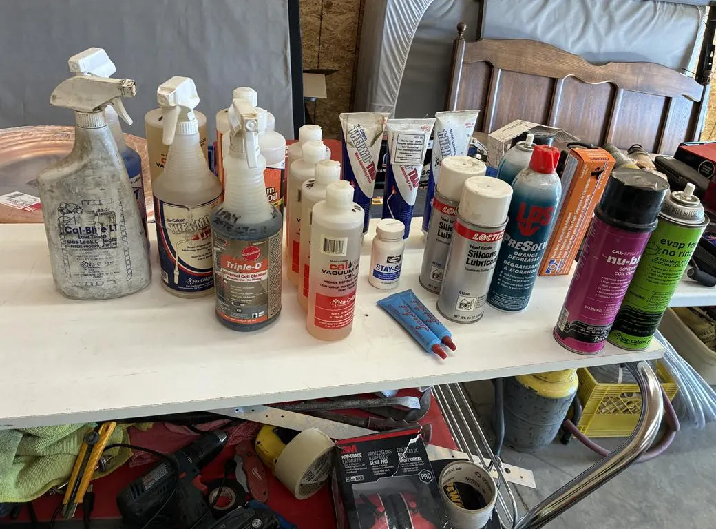 Assorted Oils and Cleaners