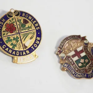 ESTATE 1954 BRITISH BOWLERS CANADIAN TOUR ENAMELED