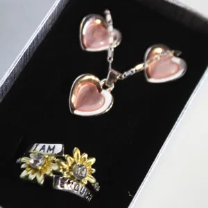 NEW NECKLACE AND RING WITH EARRINGS