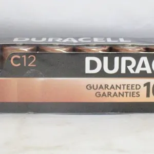 NEW SET OF 12 DURACELL SIZE C BATTERIES
