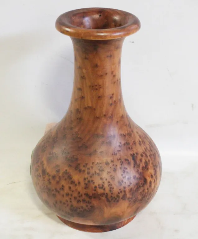 BURL WOOD VASE