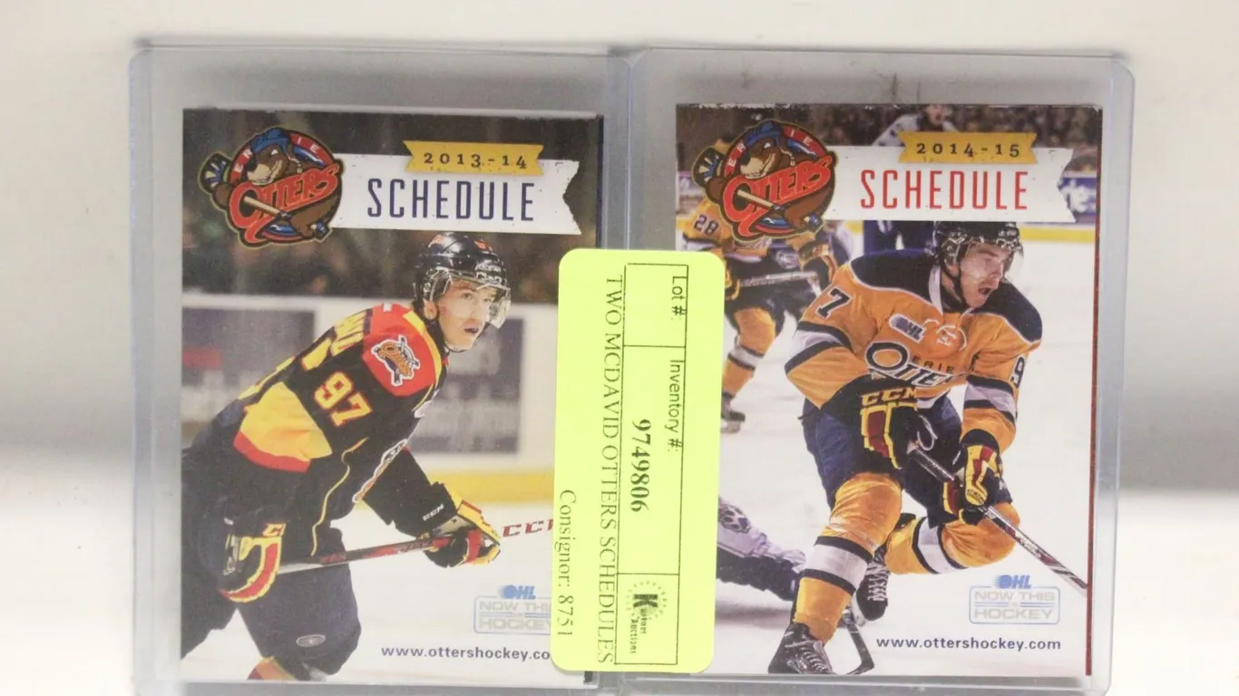 TWO MCDAVID OTTERS SCHEDULES