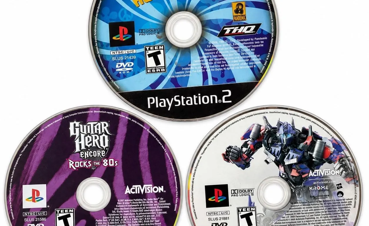 3 PLAYSTATION 2 GAMES DISC-ONLY LOT