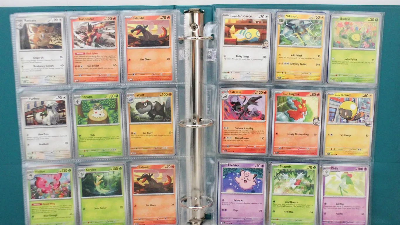 BINDER POKEMON CARDS