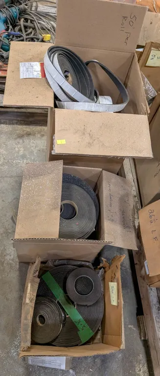 3 BOXES OF ASSORTED FOAM GASKET ROLLS