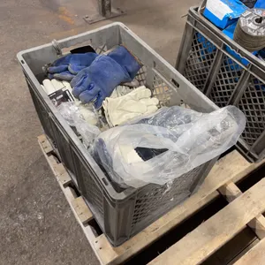 Plastic Crate of Asst. Gloves