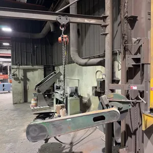 Fox Grinders Inc. Model 6C 20" Cutoff Grinder w/ Vulcan Nova-E 2 Ton Hoist & Beam Roller