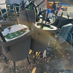 Assorted Office Chairs – Rolling Task Chairs, Upholstered Guest Chairs & Chrome Sled-Base Stacking C
