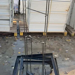 2 Heavy-Duty Steel Rolling Dollies with Casters & Metal Wire Display Rack