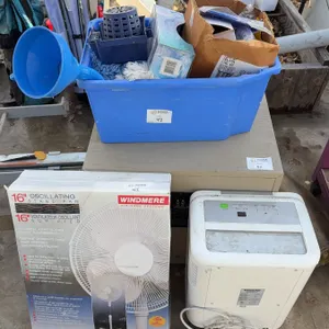 ForestAir Dehumidifier, Windmere 16" Oscillating Stand Fan (in Box), & Misc.