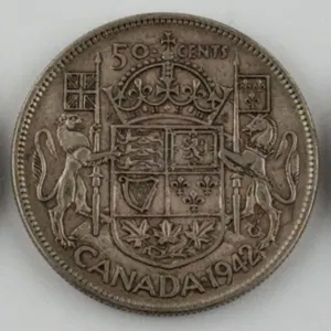 1942 Canada 50 Cents Silver Lot of 3