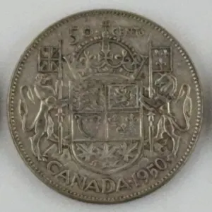 1950 Canada 50 Cents Silver Lot of 3