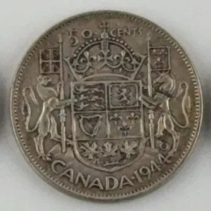 1944 Canada 50 Cents Silver Lot of 3