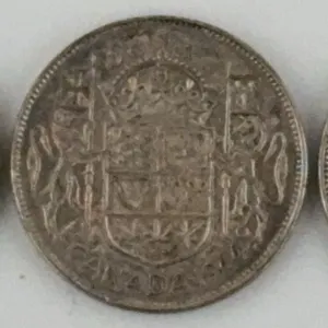 1944 Canada 50 Cents Silver Lot of 3