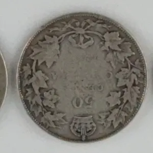 19?? Canada 50 Cents Silver Lot of 3