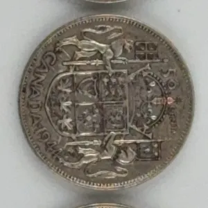 1944 Canada 50 Cents Silver Lot of 3