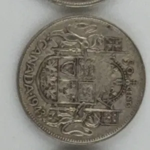 1943 Canada 50 Cents Silver Lot of 3