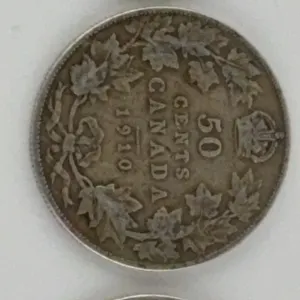 1910 Canada 50 Cents Silver Lot of 3