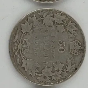 1918 Canada 50 Cents Silver Lot of 3
