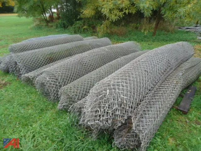 (9) Sections of Chain Link Fence