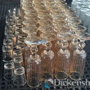 SHOT GLASSES AND CHAMPAGNE FLUTES LOT