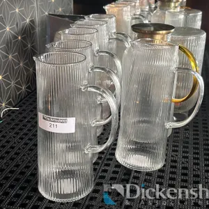 LOT OF GLASS PITCHERS
