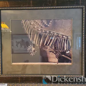 (2) FRAMED ARTWORK (1) TITLED "THE SPUR," (1) TITLED "COWBOY SPURS" BY ROBERT DAWSON