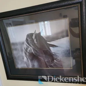FRAMED PICTURE TITLED "RENAGADE HORSE" BY TONY STROMBERG