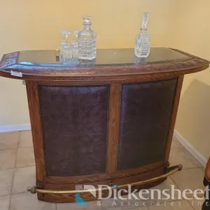 WESTERN STYLE BAR SET WITH (2) CHAIRS