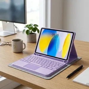 Smart Keyboard Case for iPad 10th Gen, Light Purple
