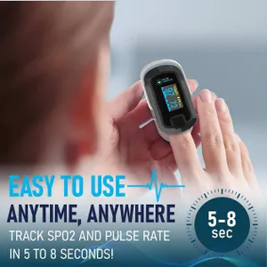 Medical Pulse Oximeter Black and White