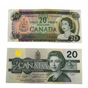 LOT OF 2 - Vintage Canada $20.00 Bills - 1991 & 1969 Years