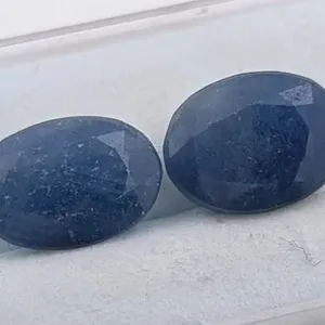 7.33 ct Certified Madagascar Sapphire gemstone Pair ($8,400 Appraisal)