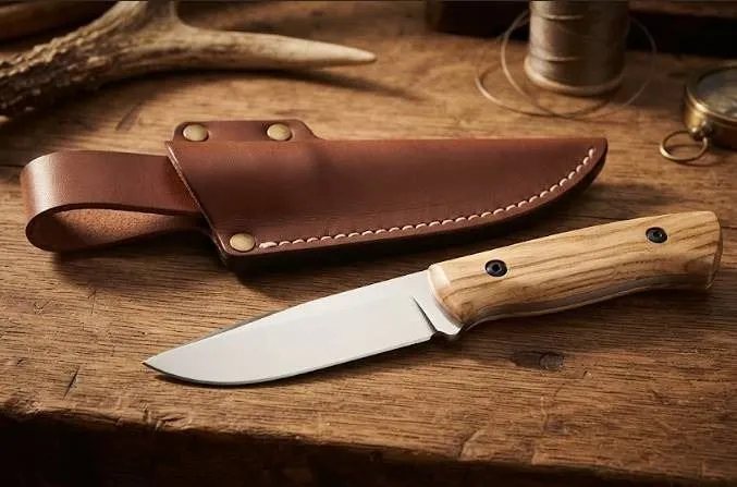 BPS Knives BS7FTS Carbon Steel Knife with Sheath