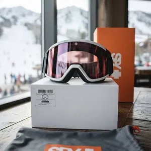 Spy Raider OG Black Snow Goggles ML Rose Lens