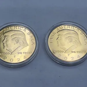 Donald Trump 2024 Commemorative Cased Coins LOT of 2