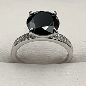 $3000 APPRAISED 5.00 CT GRA CERTIFIED ROUND BRILLIANT CUT MOISSANITE RING