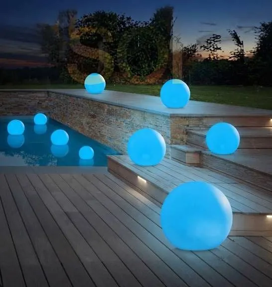 Sun Soaked Solar LED Floatable Light, 30 cm