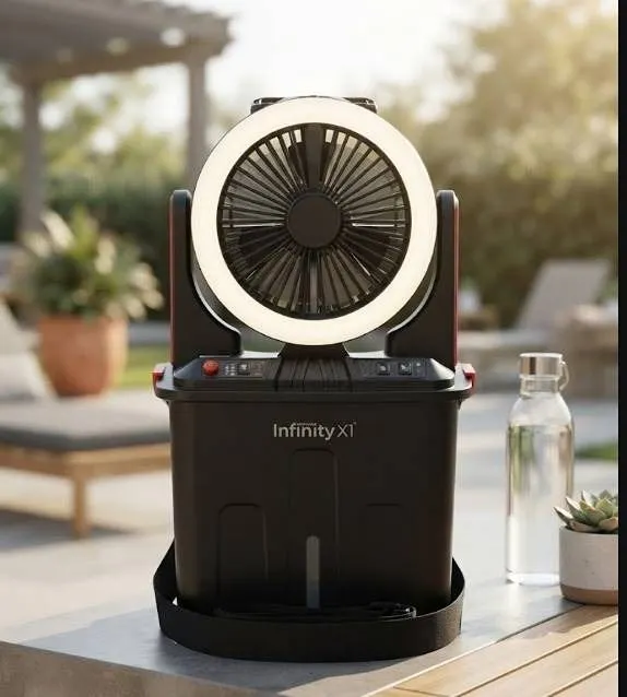 Infinity X1 Portable Fan And Cooler With Light
