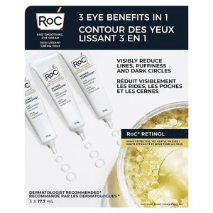 RoC 3 in 1 Eye Cream Set 3 x 17.7 ml