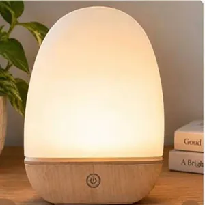 Light Therapy Modern Table Lamp 143mm Wood Grain
